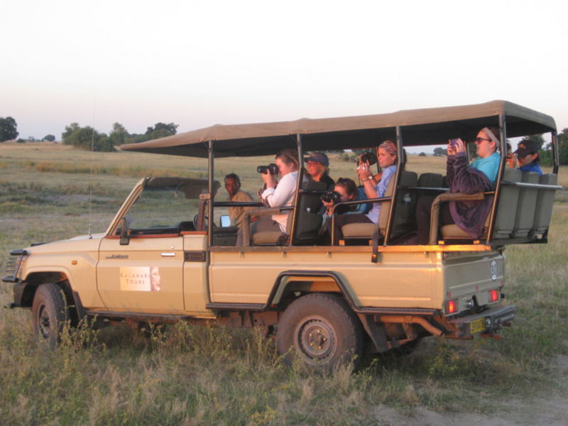 MSU students on safari in Chobe National Park.