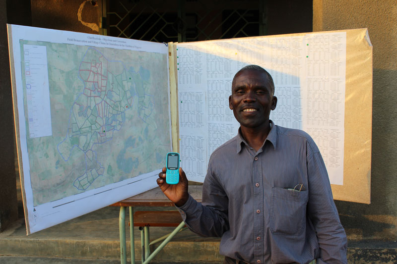 Juvensio Banda, chairperson of the Village Land Committee (VLC) in Kalichero, Eastern Province.